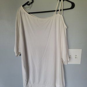 Closet Candy Catching Feelings One Shoulder Top - Ivory
